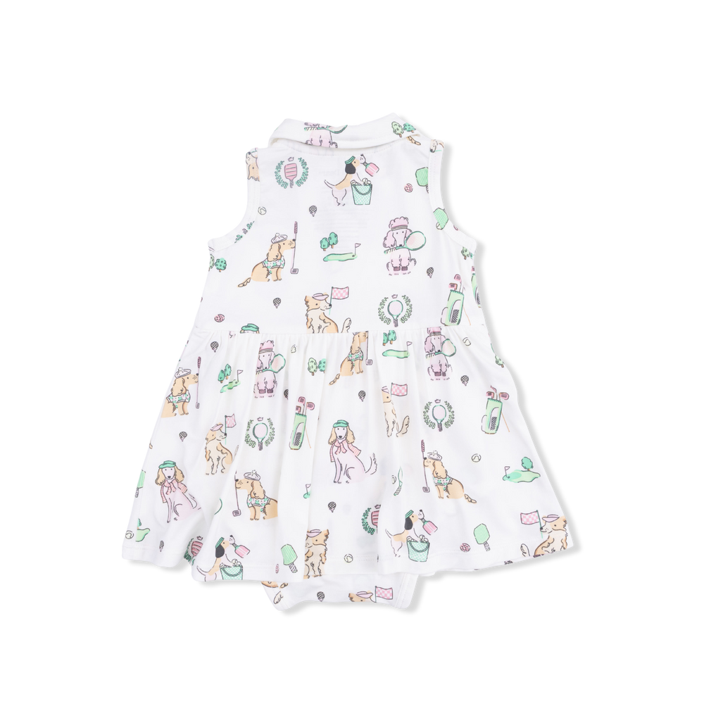 Country Club Dogs Pink - Polo Tennis Dress by Angel Dear - alternate view
