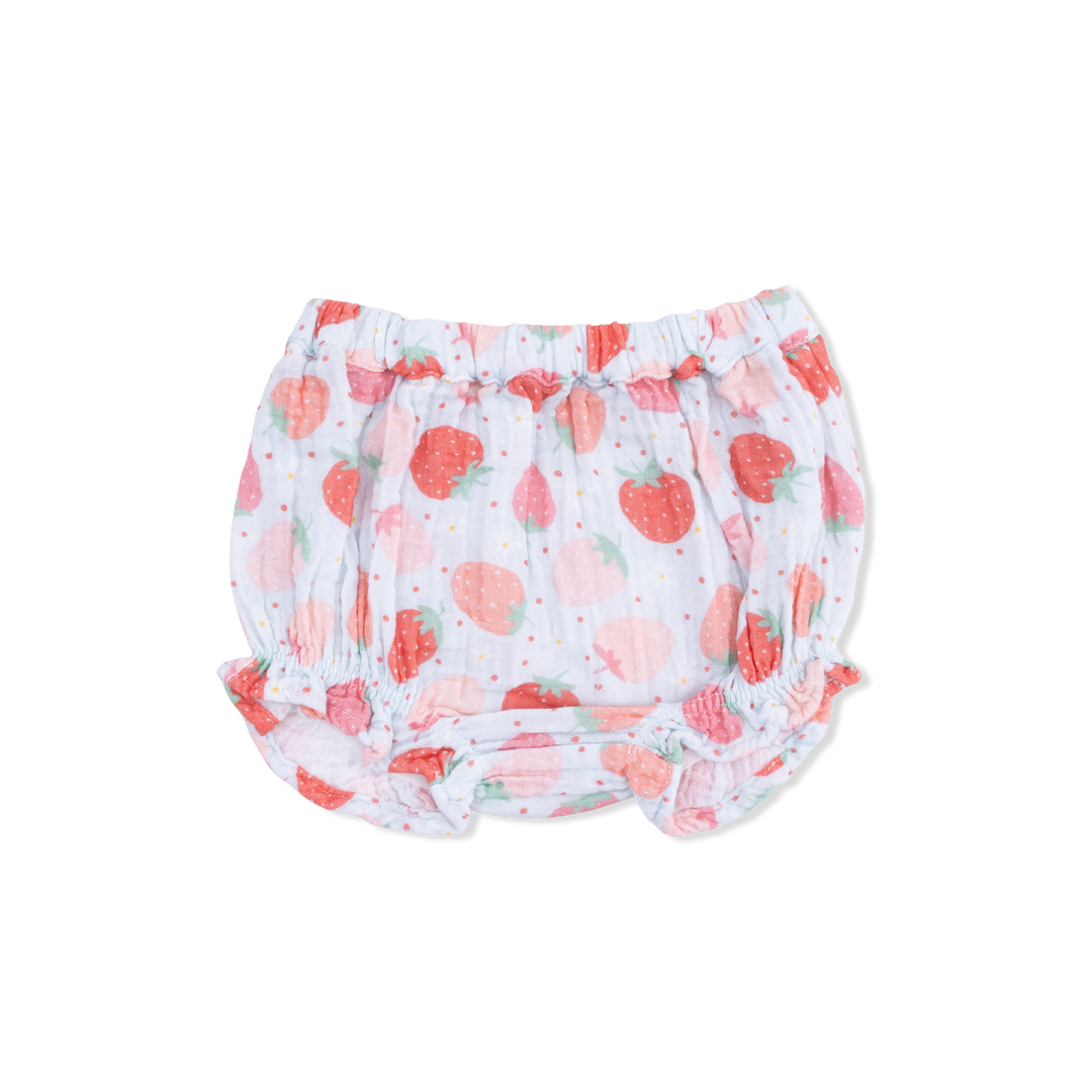 Strawberry Bliss - Ruffle Back Top & Bloomer by Angel Dear - lifestyle view