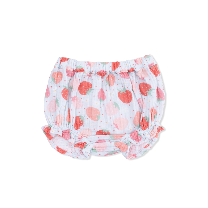 Strawberry Bliss - Ruffle Back Top & Bloomer by Angel Dear - lifestyle view