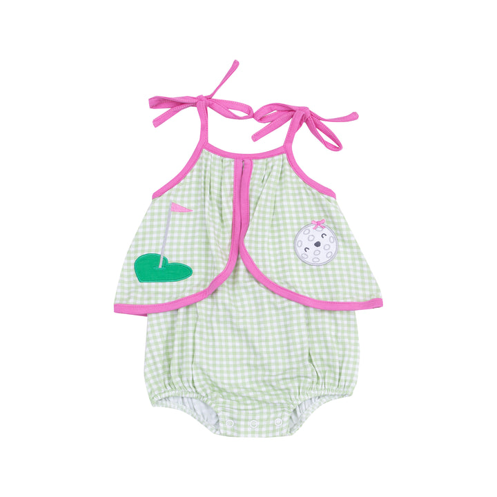 Golf Applique Swing Front Sunsuit
