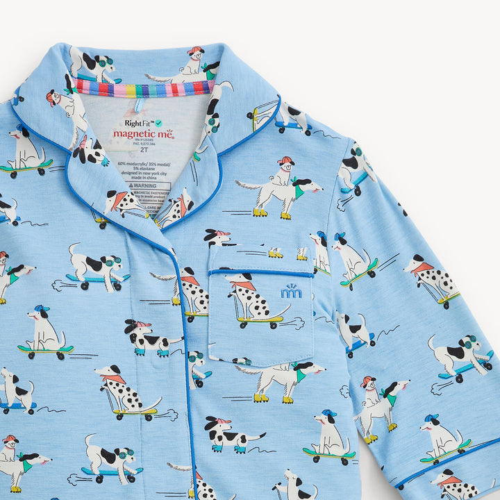 Ruff Riders Rf L/s Pj Set W Piping