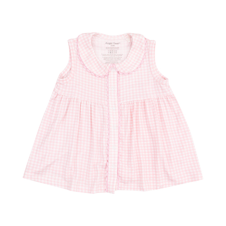 Mini Gingham The Jill - Peter Pan Button Front Dress