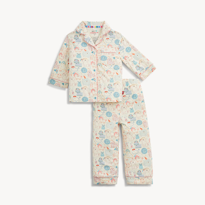 Poodle Pawlor Rf L/s Pj Set W Piping