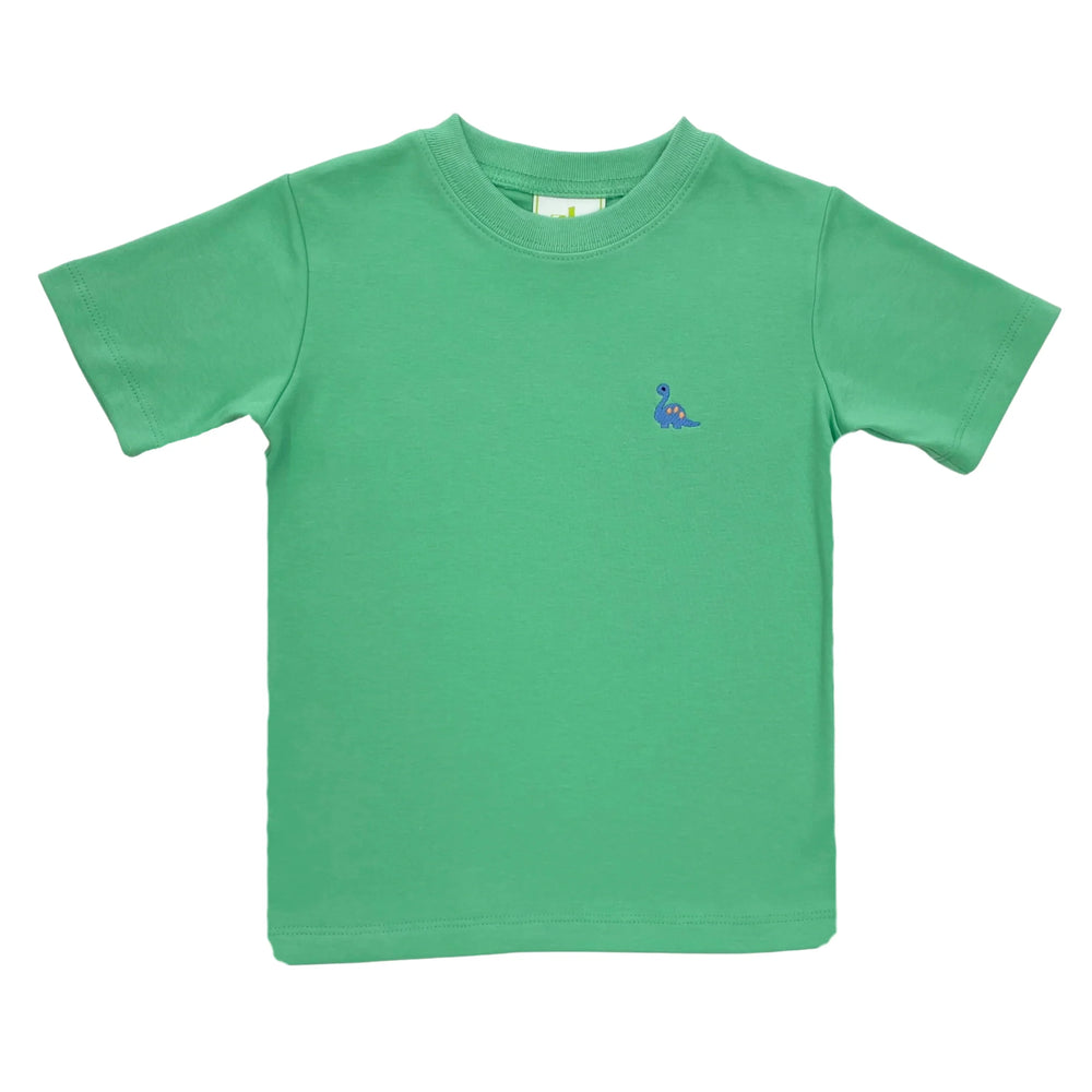 Dino Leo Short in Covington Green Bitty Knit by Zuccini Kids - alternate view