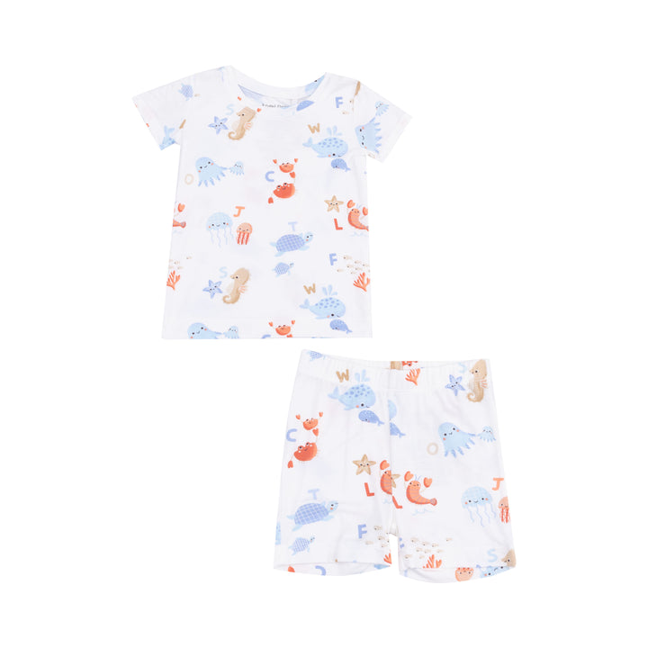 Coastal Abcs Loungewear Short Set