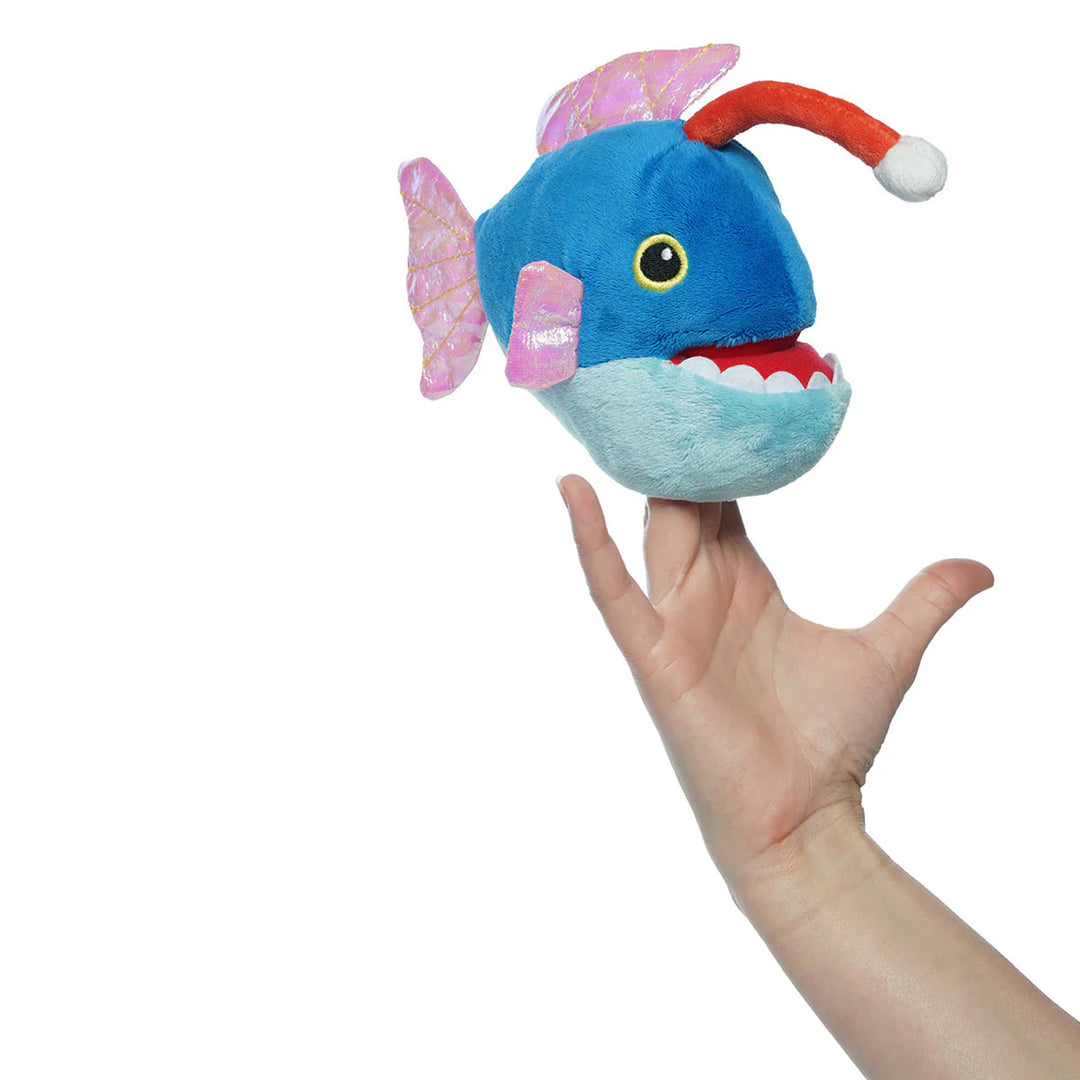 Axel Angler Fish Light-up Finger Puppet by Manhattan Toy Company - lifestyle view