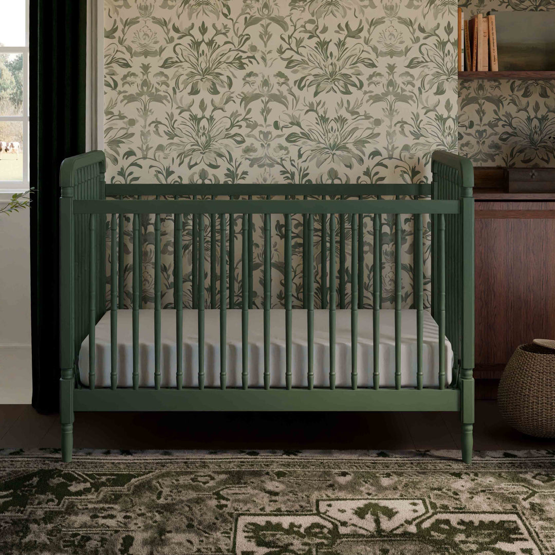 Namesake Liberty 3-in-1 Convertible Spindle Crib with Toddler Bed Conversion Kit