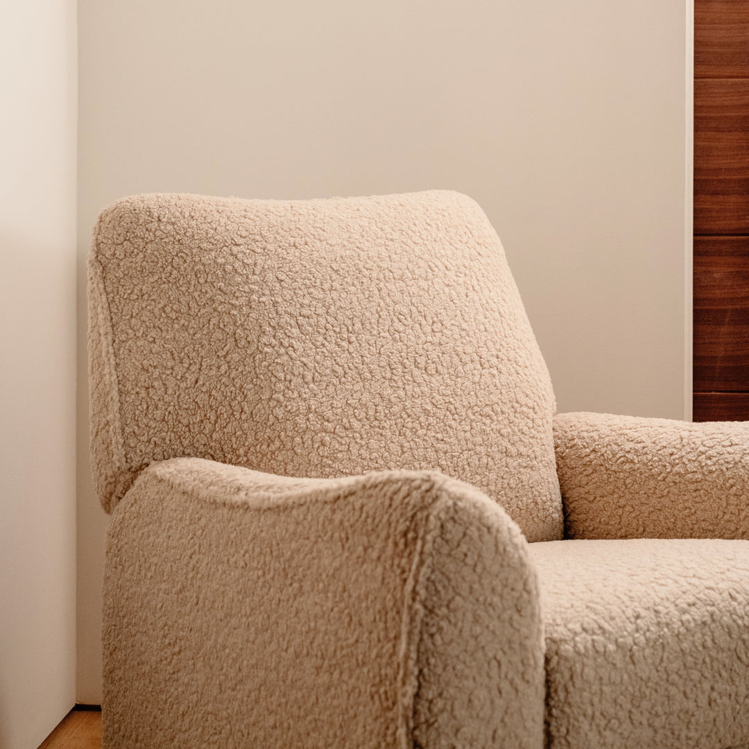 Babyletto Sunday Power Recliner and Swivel Glider in Shearling
