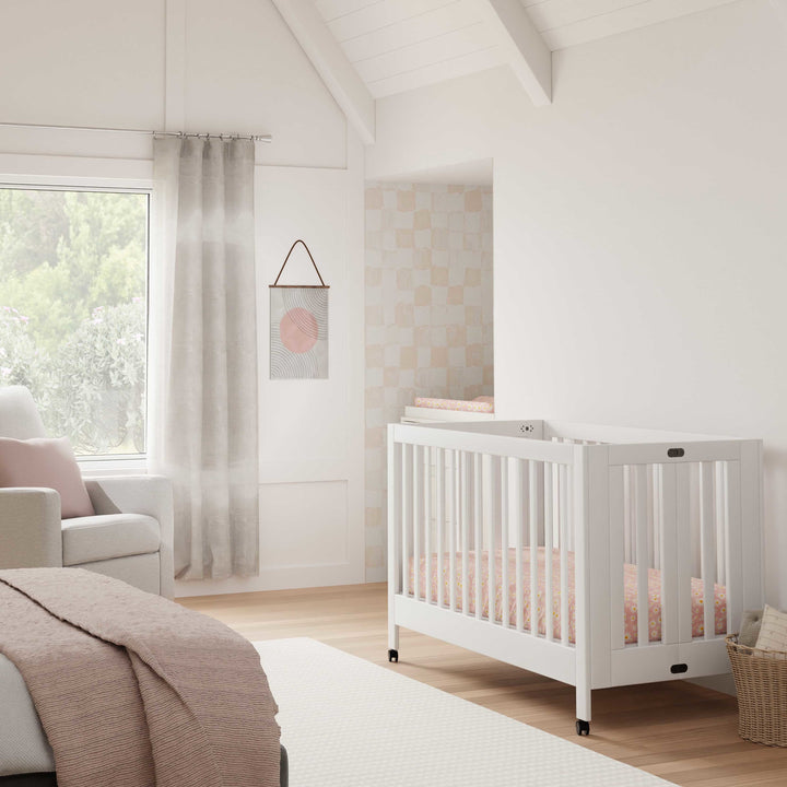 Babyletto Maki Portable Folding Crib with Toddler Bed Conversion Kit